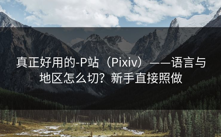 真正好用的-P站（Pixiv）——语言与地区怎么切？新手直接照做